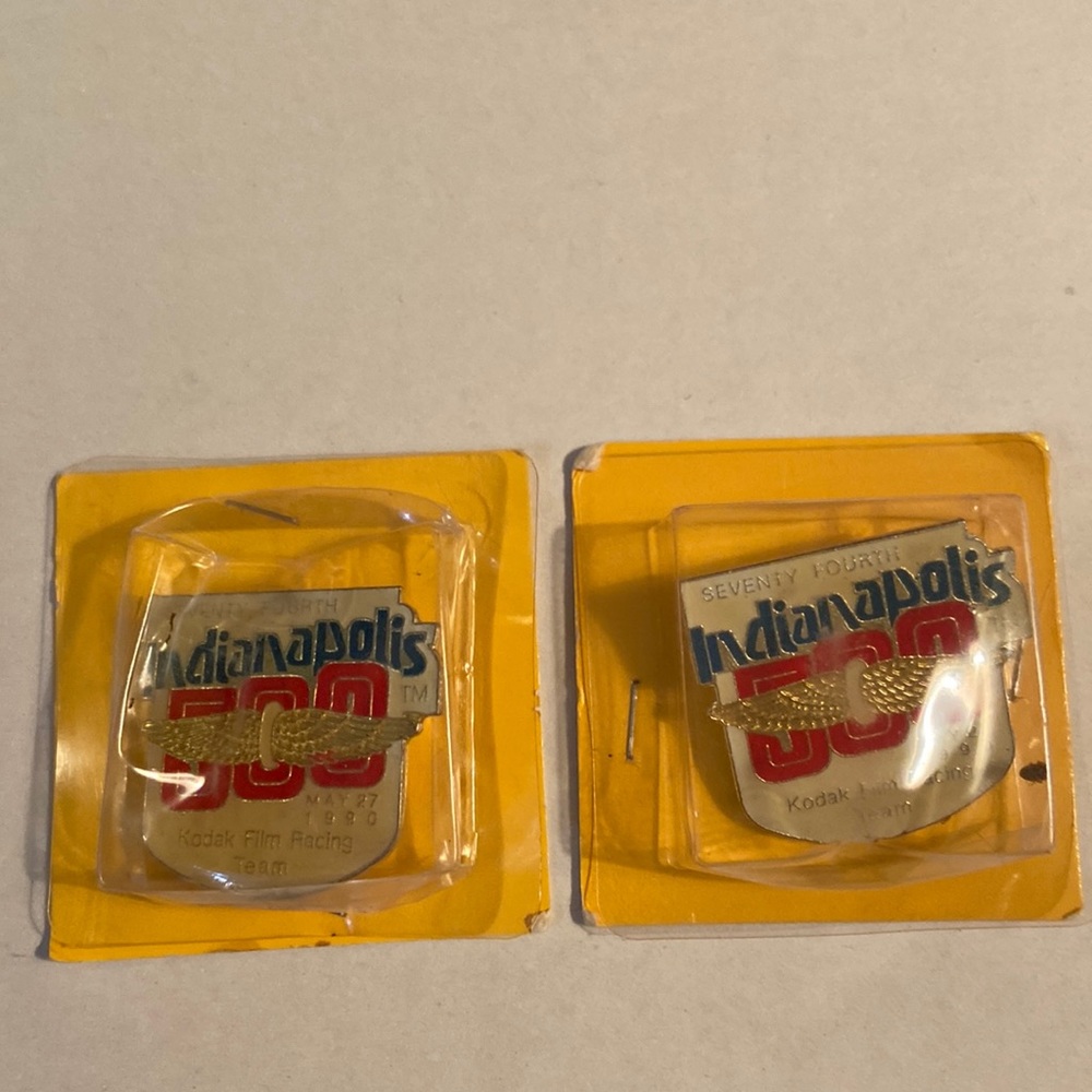 Vintage Indianapolis 500 Kodak Film Racing Team Pins
